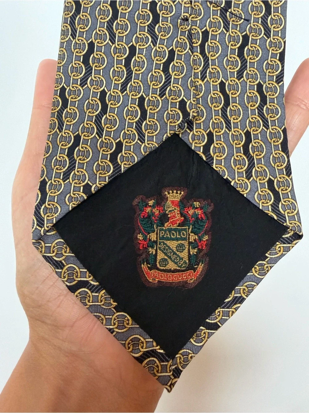 Paolo Gucci Silk Equestrian Tie